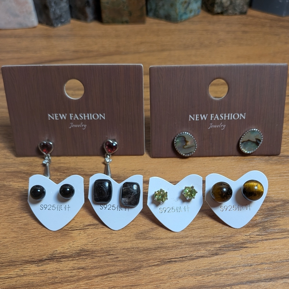 S925 Crystal Earrings (1 Pair, You Pick)